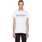 Balmain White Logo T-Shirt