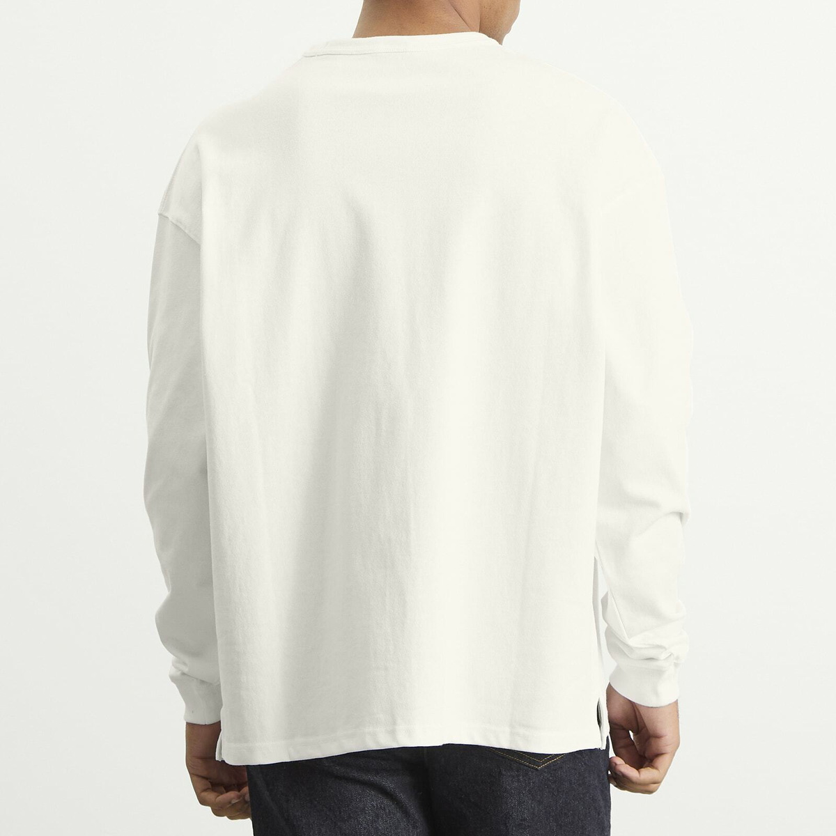 FrizmWORKS Men's OG Double Rib Longsleeve T-Shirt in White