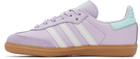 adidas Kids Little Kids Purple Samba OG Sneakers