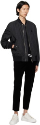 Balmain Black PB Bomber Jacket