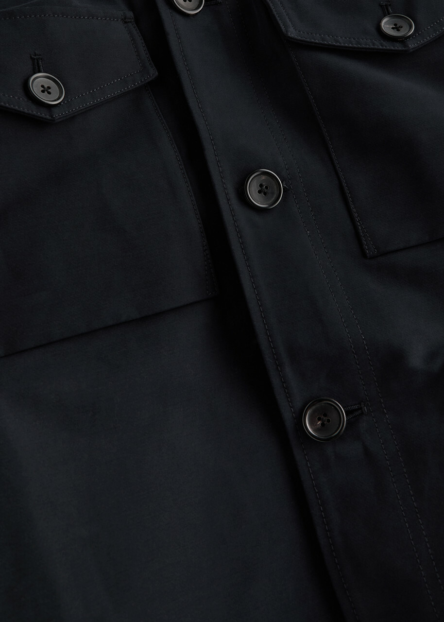 PS Paul Smith Military Cotton-blend Jacket Navy