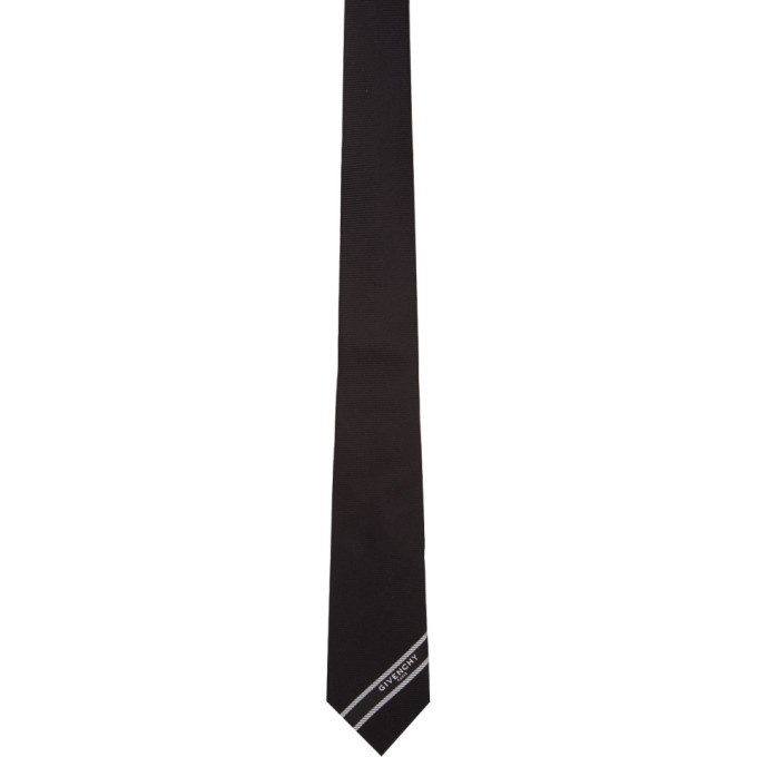Photo: Givenchy Black Logo Band Tie