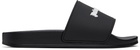 Palm Angels Black Classic Logo Pool Slides