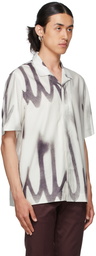 Paul Smith White & Grey Spray Short Sleeve Shirt