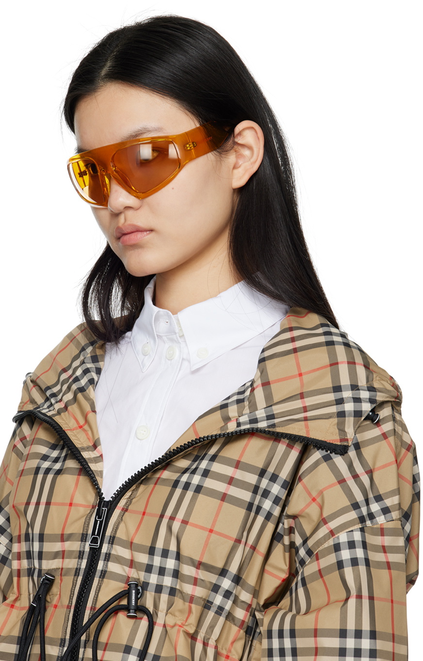 Burberry Orange Shield Sunglasses Burberry