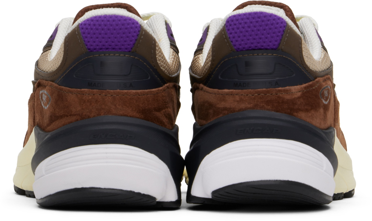 New Balance Brown Made in USA 990v6 Sneakers