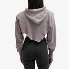Sami Miro Vintage Women's V Cut Zip Hoodie in Graphite Grey
