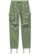 JOHN ELLIOTT - Slim-Fit Cotton Drawstring Cargo Trousers - Green - S