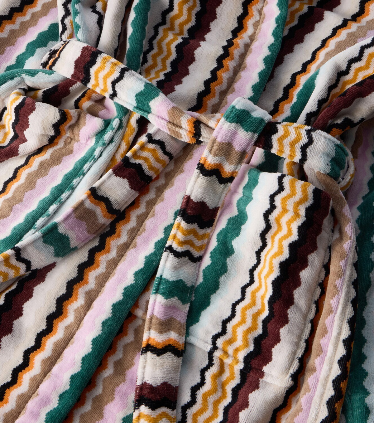 Missoni Aura Zigzag cotton bathrobe