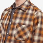 Beams Plus Men's Ombre Check Mechanics Jacket in Mustard