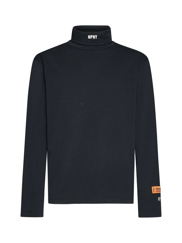 Photo: HERON PRESTON Hpny Embroidered Rollneck Sweatshirt