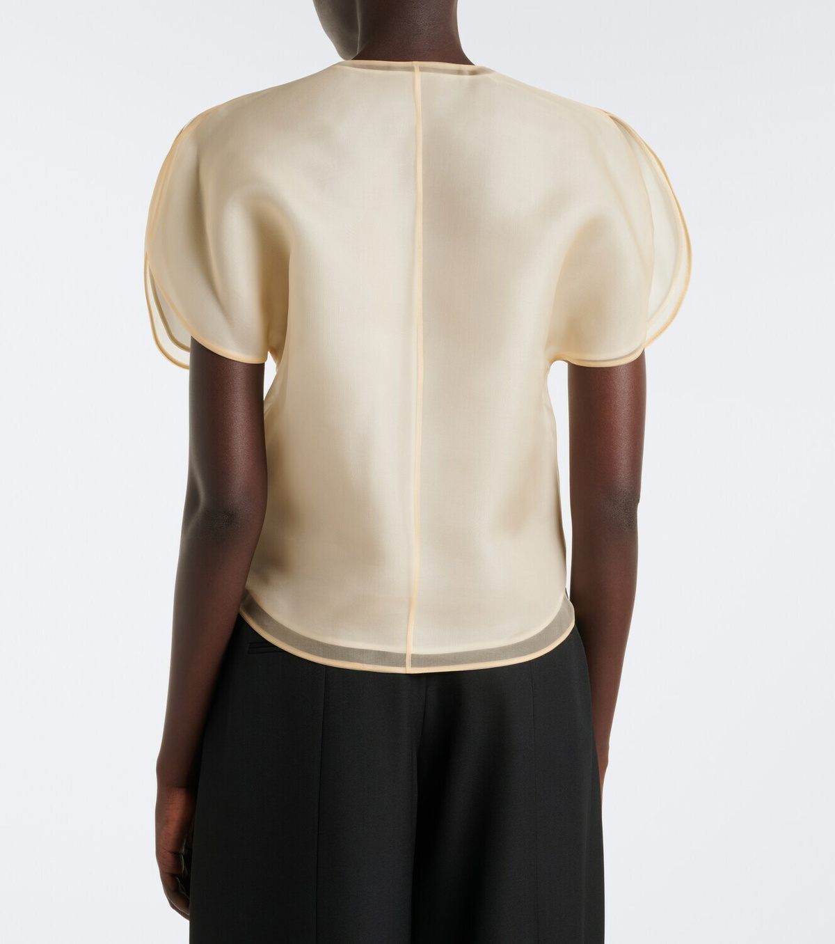 Khaite Briar silk organza top