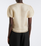 Khaite Briar silk organza top