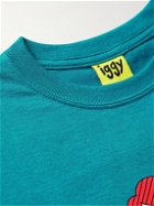 iggy - Petty Crimes Printed Cotton-Jersey T-Shirt - Blue