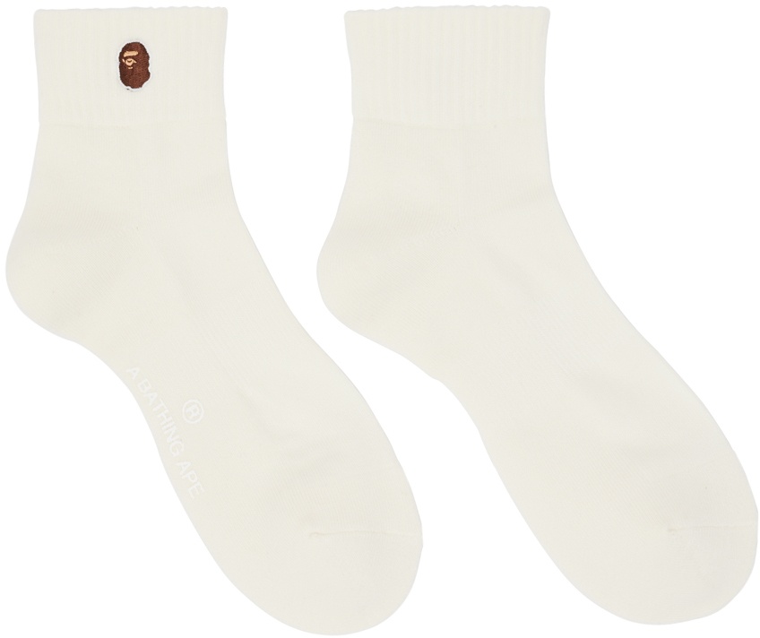 Photo: BAPE Off-White Ape Head Ankle Socks
