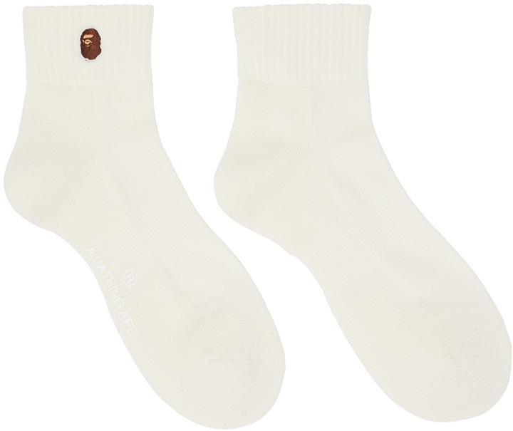 Photo: BAPE Off-White Ape Head Ankle Socks