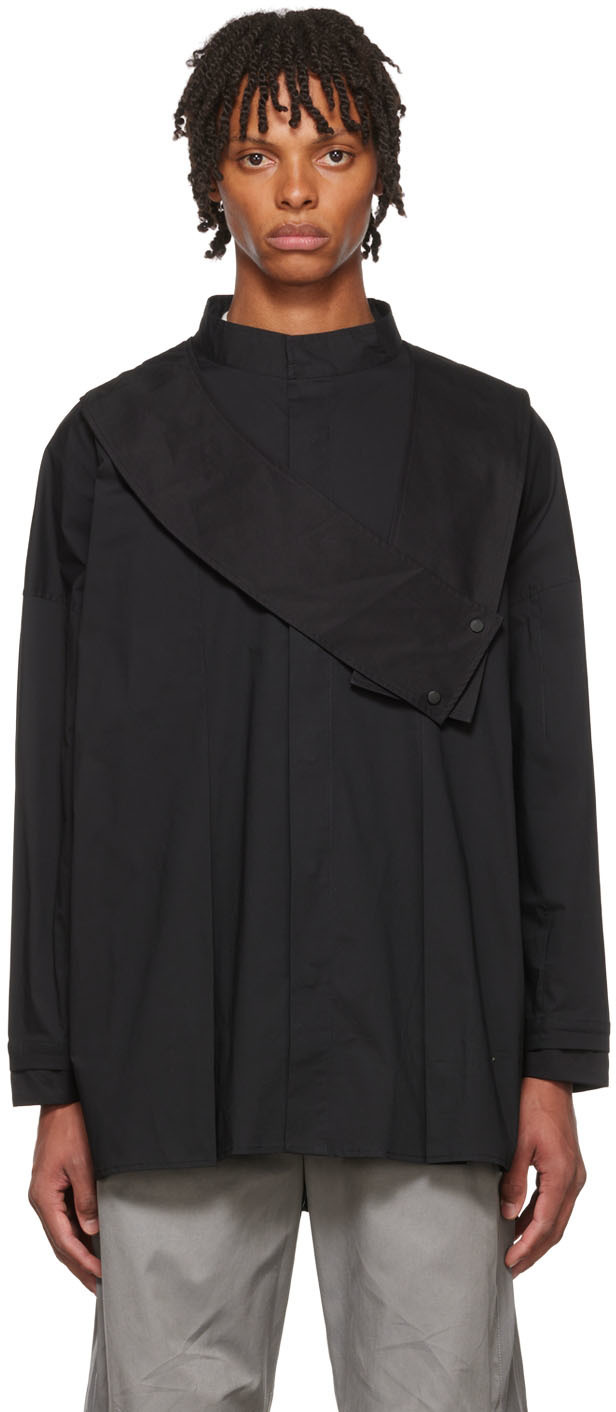 Aenrmòus Black Rayon Shirt