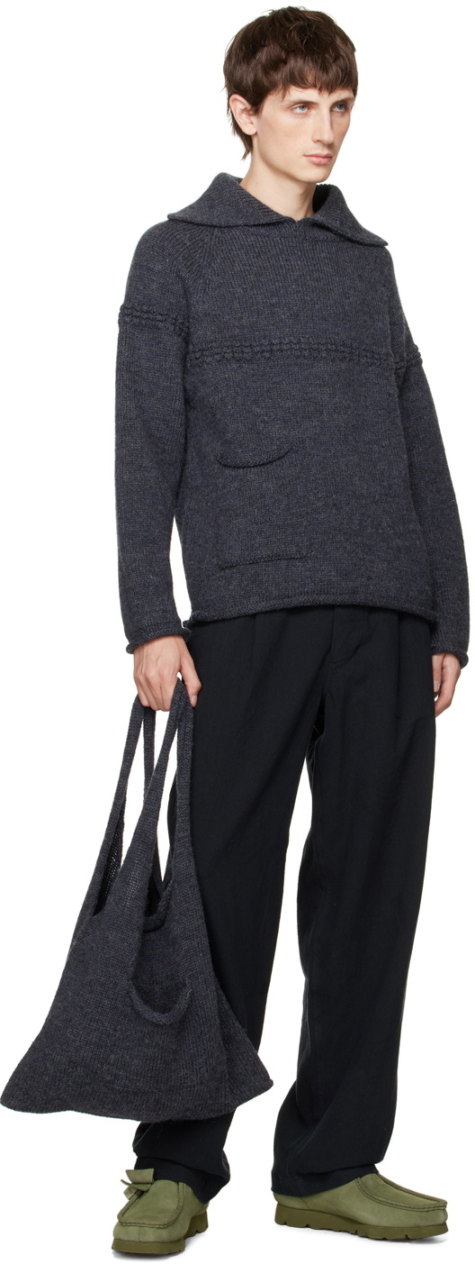 XENIA TELUNTS Gray Shopper Tote