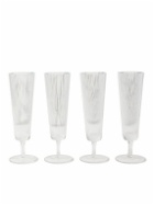 Soho Home - Set of Four Champagne Flutes