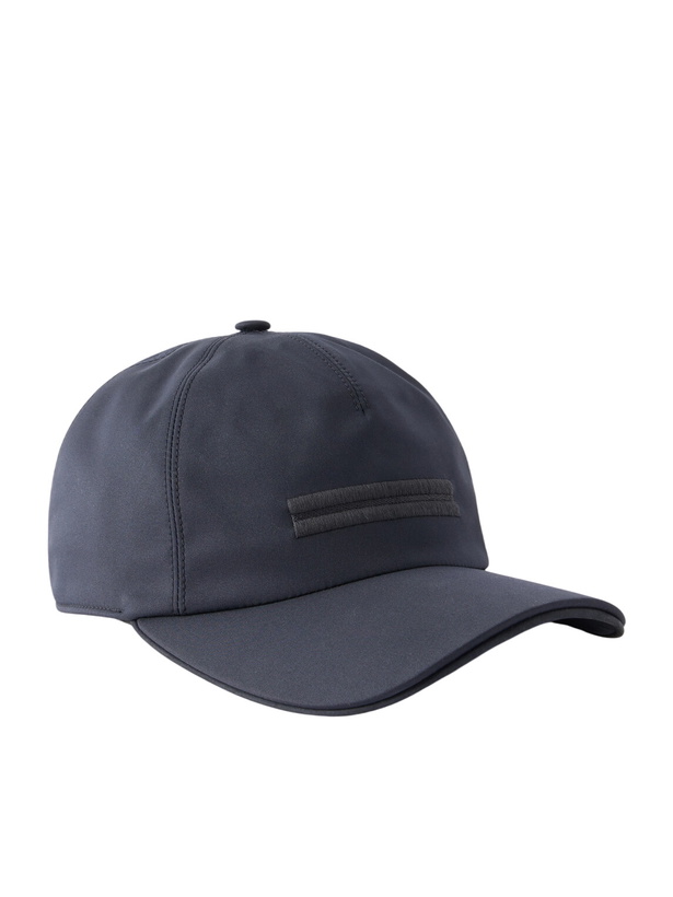 Photo: Zegna - Motorin Logo-Embellished Shell Cap - Blue