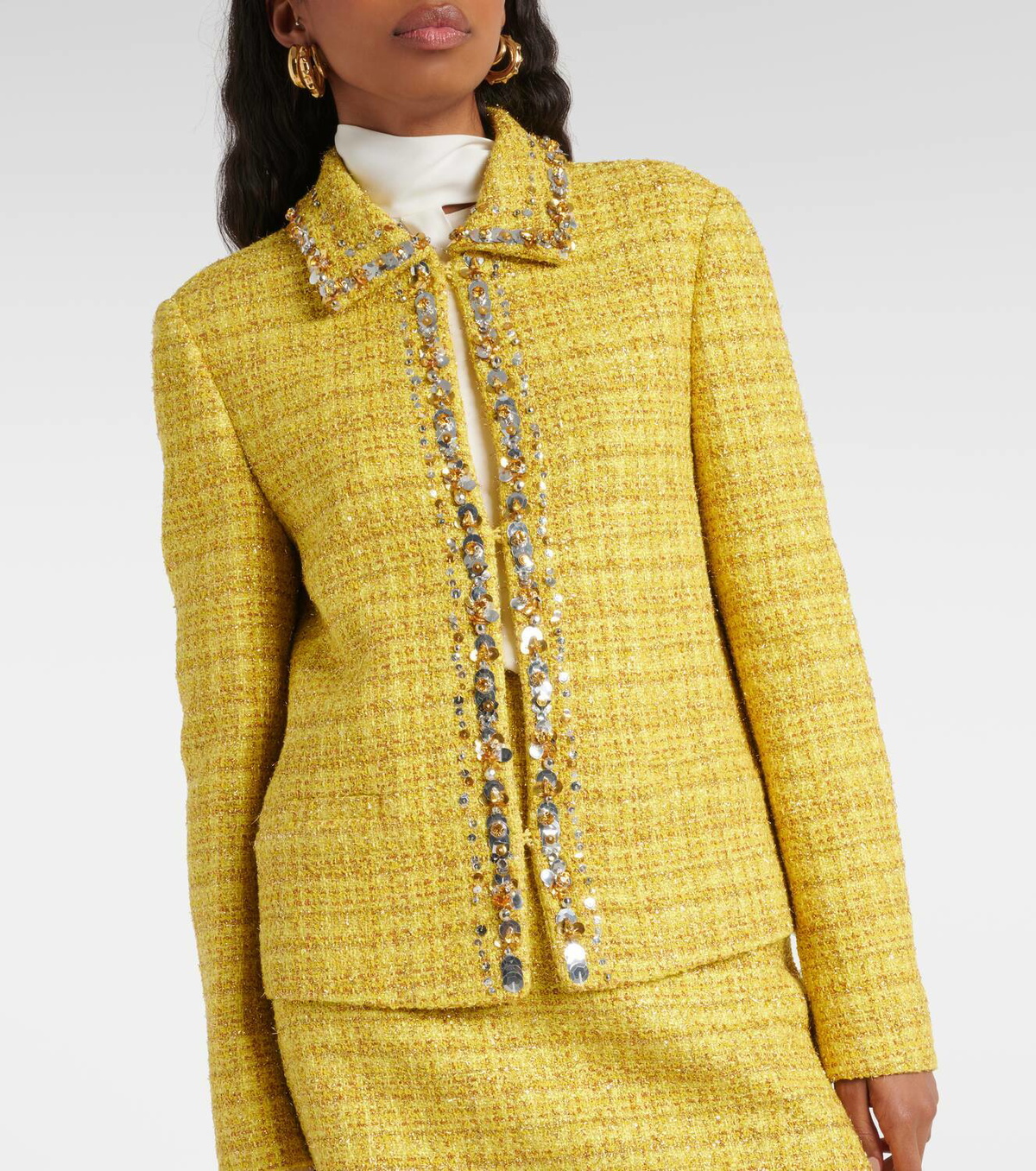 Valentino Embellished tweed jacket Valentino