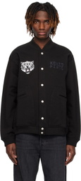 Kenzo Black Kenzo Paris 'KENZO Happy Tiger' Embroidered Bomber Jacket