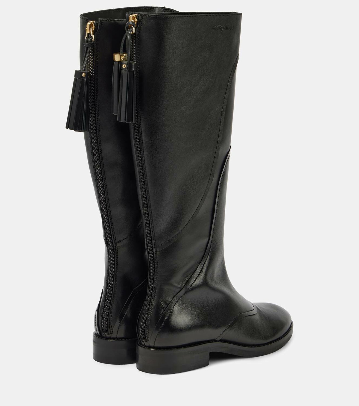 See By Chloé Tassel leather knee-high boots