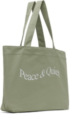 Museum of Peace & Quiet Khaki Wordmark Tote