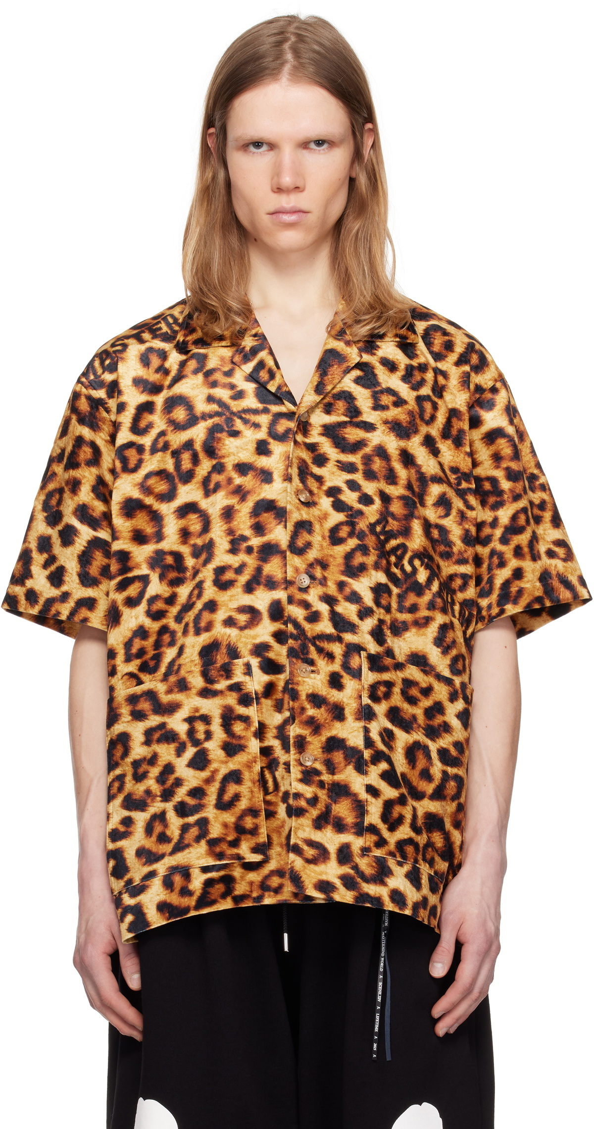 MASTERMIND WORLD Brown Leopard SS Shirt