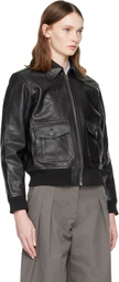 A.P.C. Black Gael Leather Jacket
