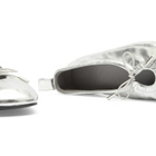 ALOHAS Women's Rosalind Leather Ballet Flats in Shimmer Silver