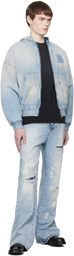 AMIRI Blue MA Zip Denim Jacket