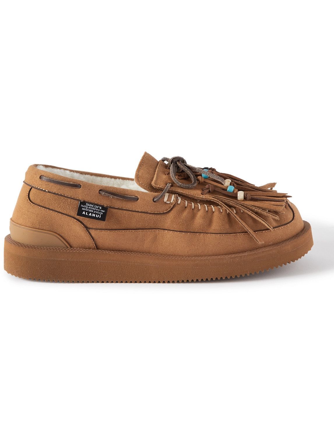 Alanui - Suicoke OWM Shearling-Lined Suede Loafers - Brown Alanui