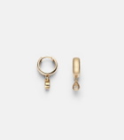 Roxanne First 14kt gold hoop earrings with diamonds