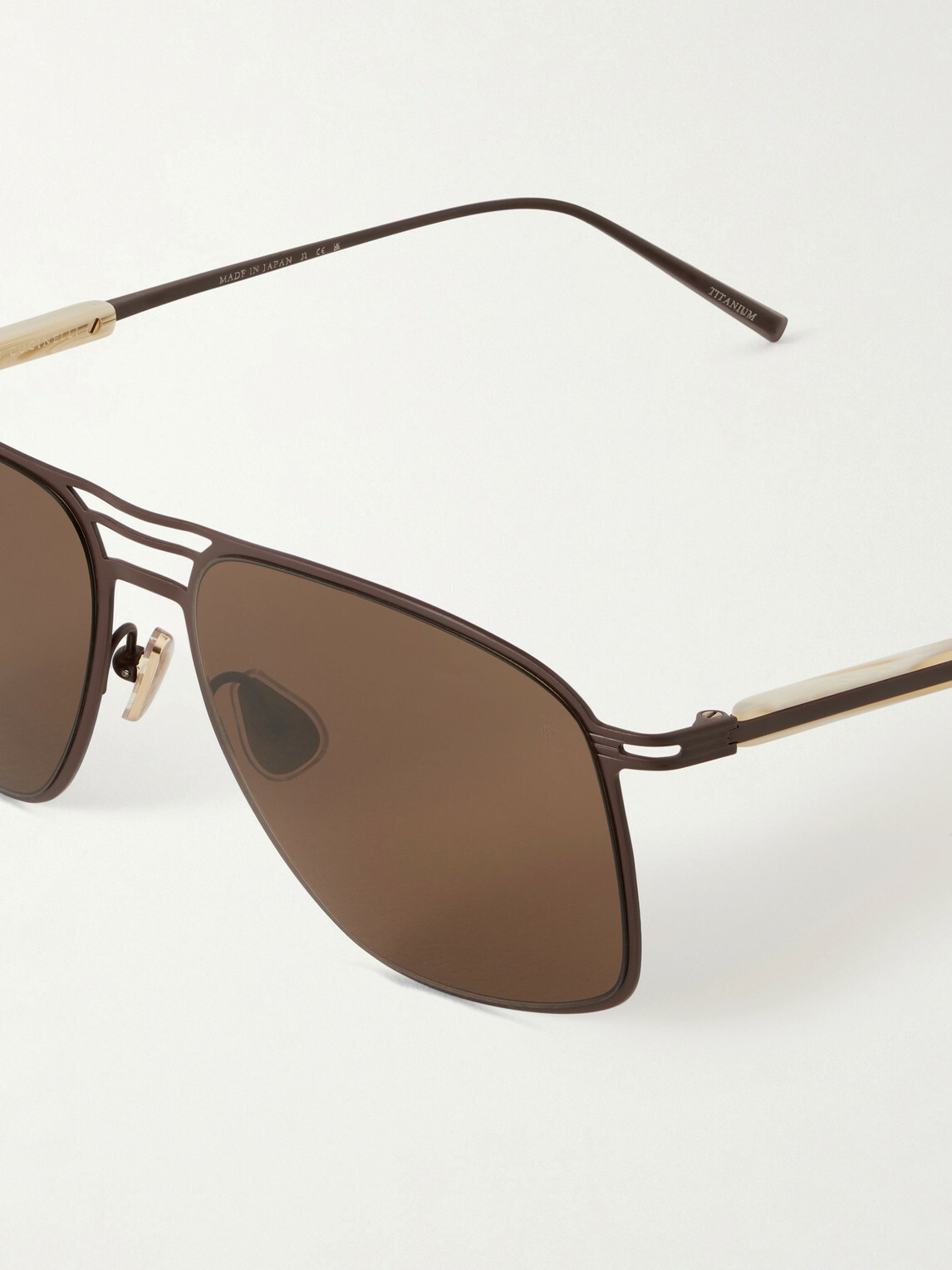 Brunello Cucinelli - Aviator-Style Titanium Sunglasses
