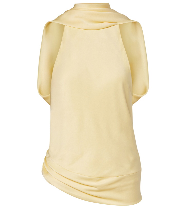 Photo: Simkhai Samira caped satin top