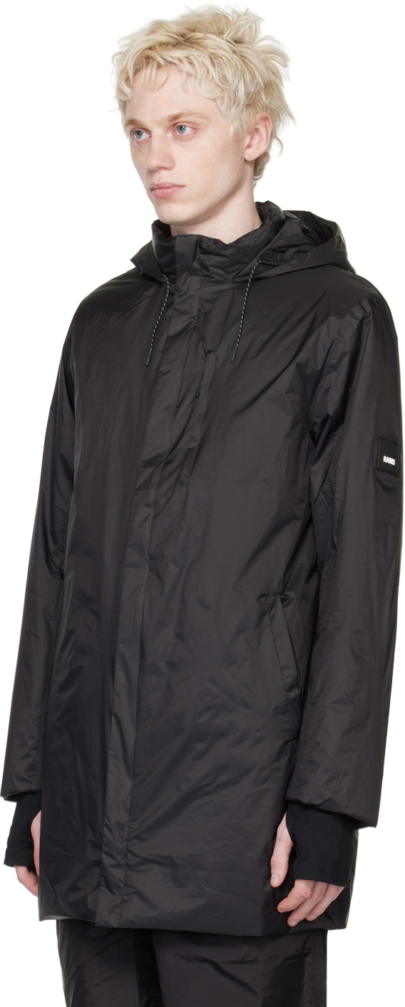 RAINS Black Fuse Coat