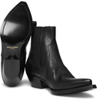 SAINT LAURENT - Lucas Leather Chelsea Boots - Black