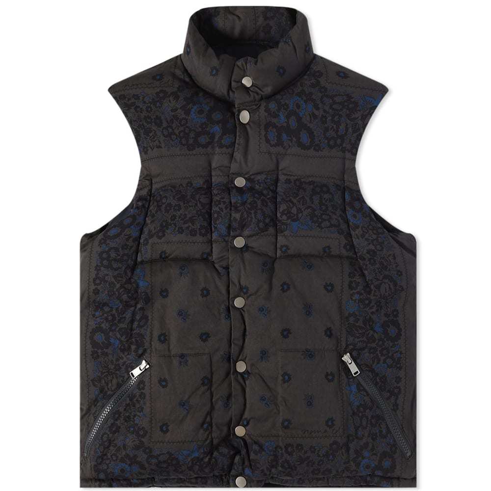 Nonnative Hiker Twill Noma Print Down Vest Nonnative