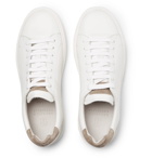 Brunello Cucinelli - Suede-Trimmed Leather Sneakers - Men - White