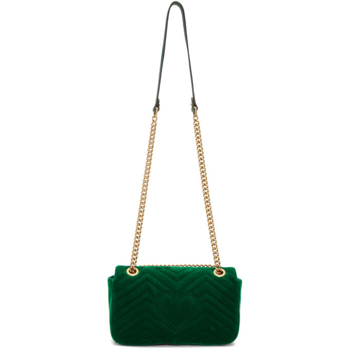 GUCCI GG Marmont Small Shoulder Bag Emerald Green