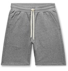 John Elliott - Crimson Mélange Loopback Cotton-Jersey Drawstring Shorts - Gray