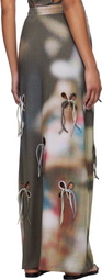 J.Kim Multicolor Anton Belinskiy Edition Car Printed Maxi Skirt