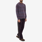 Anonymous Ism Men's Splash Crew Neck Knit in Charcoal