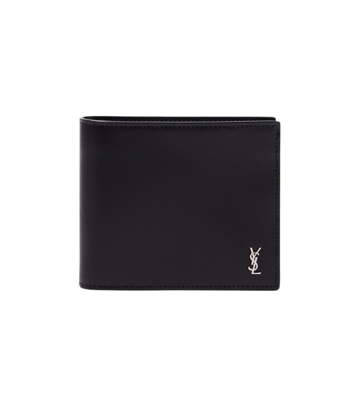 Photo: Saint Laurent Tiny Cassandre leather bi-fold wallet