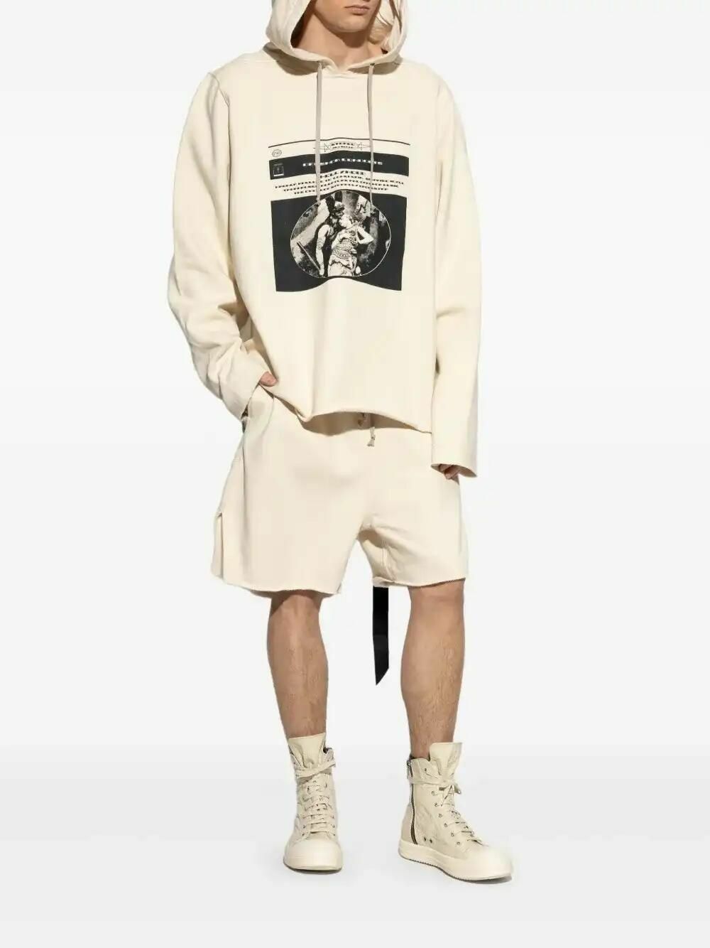 スウェット・トレーナー DRKSHDW OVERSIZED SWEATSHIRT HOLLYWOOD IVORY IN COTTON DRKSHDW Oversized Sweatshirt Hollywood Ivory Cotton – LOZURI®