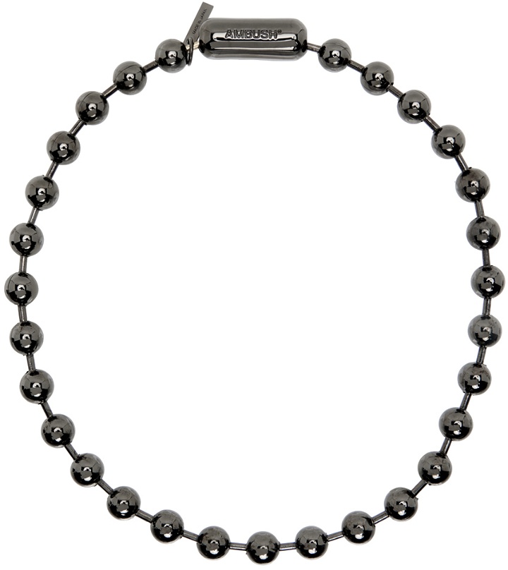 Photo: AMBUSH Gunmetal Huge Ball Chain Necklace