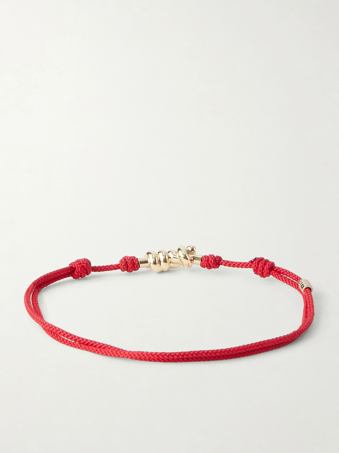 Luis Morais - 14-Karat Gold On A Cord Bracelet
