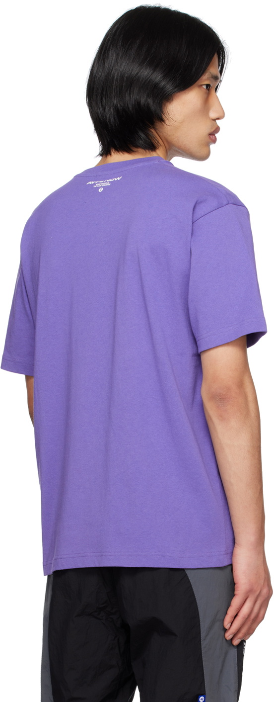 AAPE by A Bathing Ape Purple Embroidered TShirt AAPE by A Bathing Ape