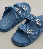 Gucci GG denim sandals